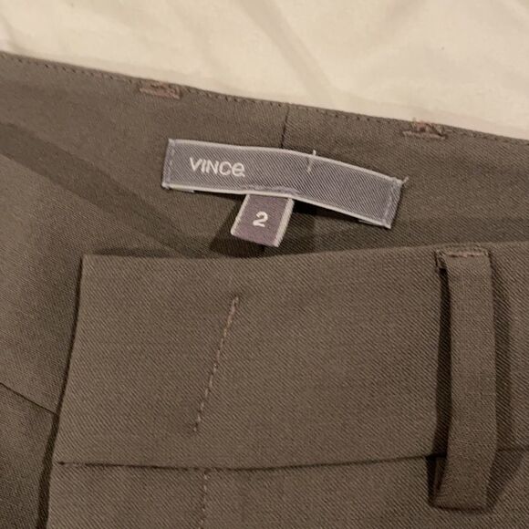 Vince Side striped Trousers Pants Olive Black 2 - Picture 3 of 6